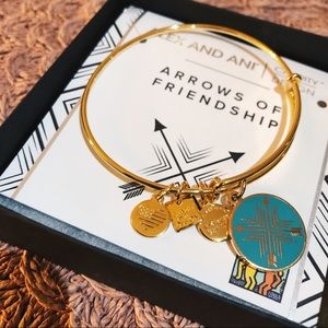 NEW Alex & Ani Arrows Friendship  Gold